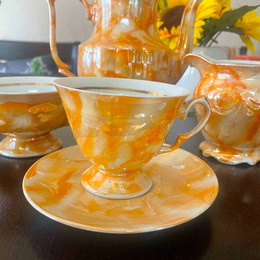 18th century porcelain tea set from Walbrzych Poland